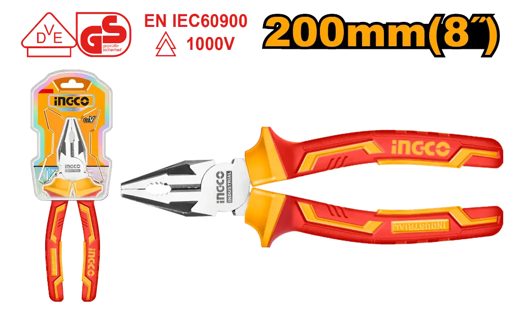 Ingco Insulated Combination Pliers [HICP28208]