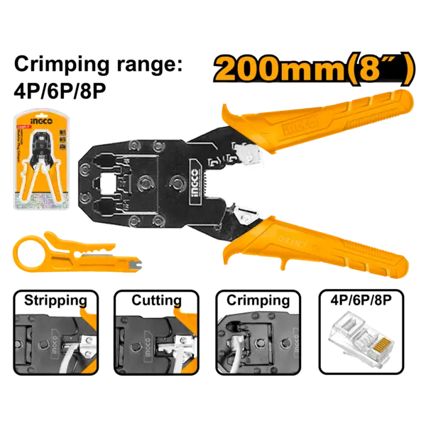 Ingco Modular Plug Crimper [HMPC1468P]