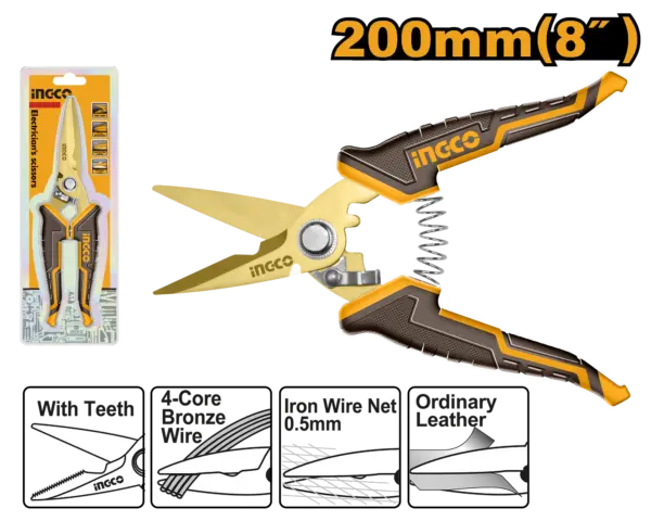 Ingco Electrician'S Scissors [HES0188]