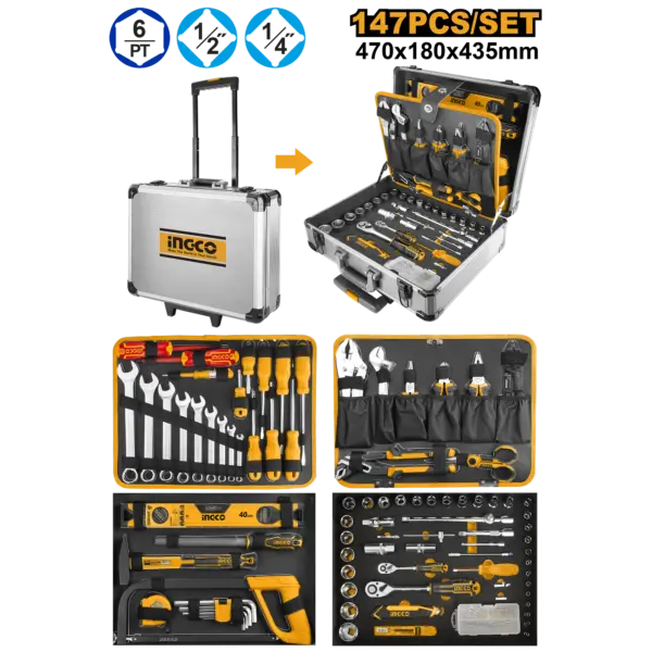 Ingco 147 Pcs Handtools Set [HKTHP21471]