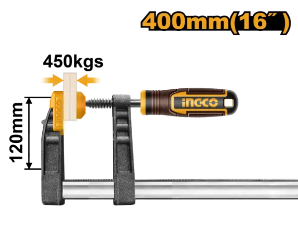 Ingco F Clamp With Plastic Handle [HFC021204]