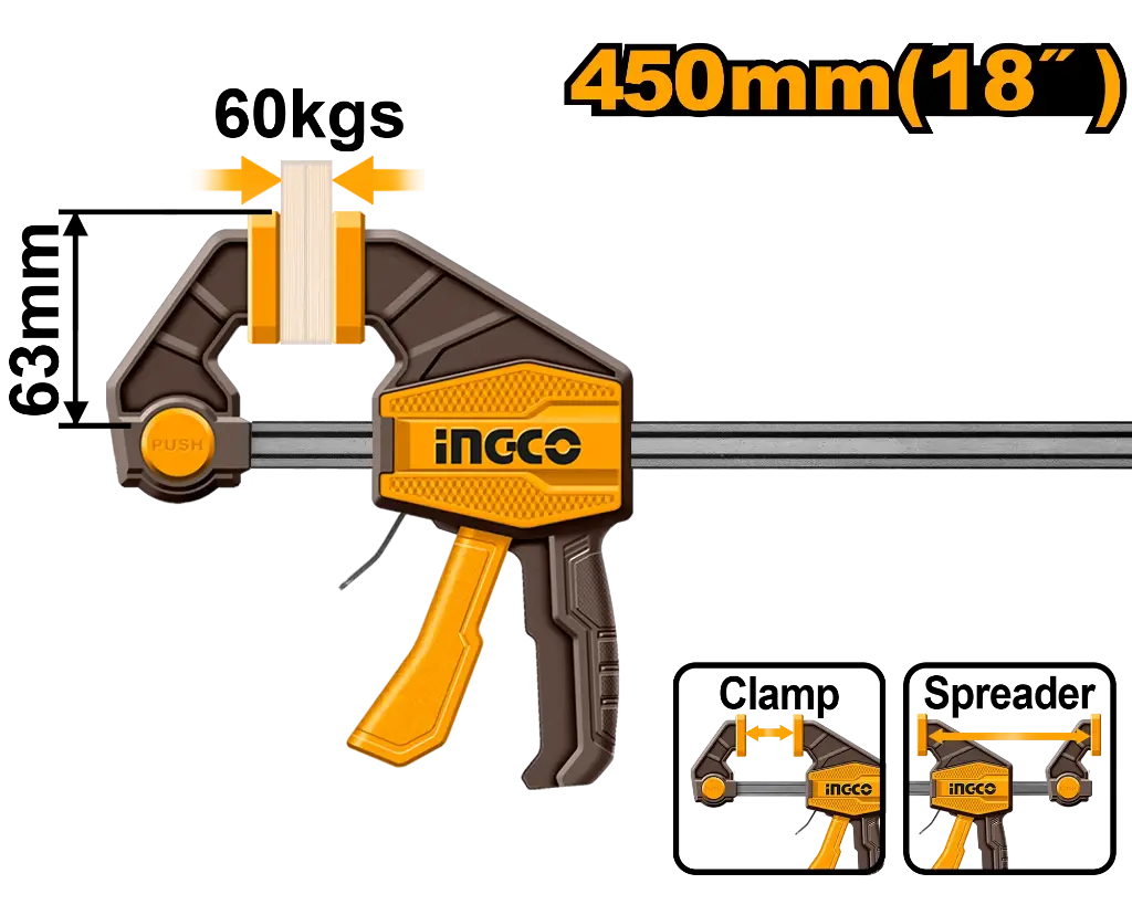 [HQBC01603] Ingco Quick Bar Clamp [HQBC01603]