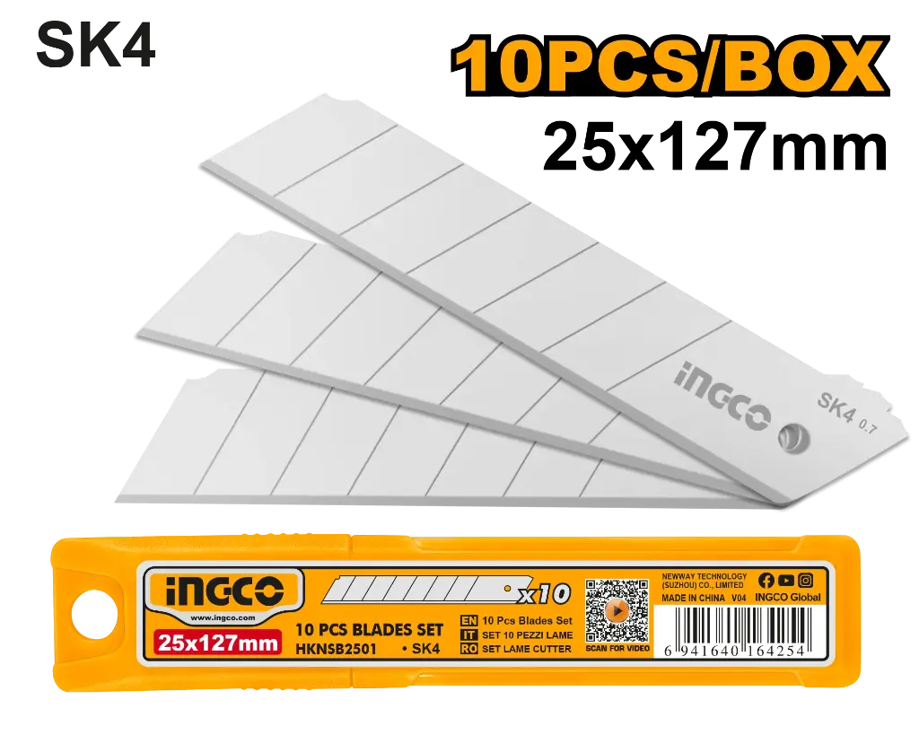 Ingco 10 Pcs Blades Set [HKNSB2501]