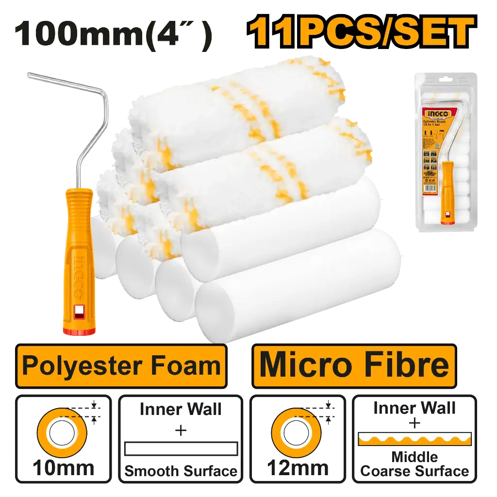 Ingco Cylinder Brush 11 In 1 Set(Inner Wall) [HKTCB121001]