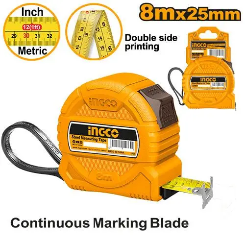 Ingco Steel Measuring Tape [HSMT39825]