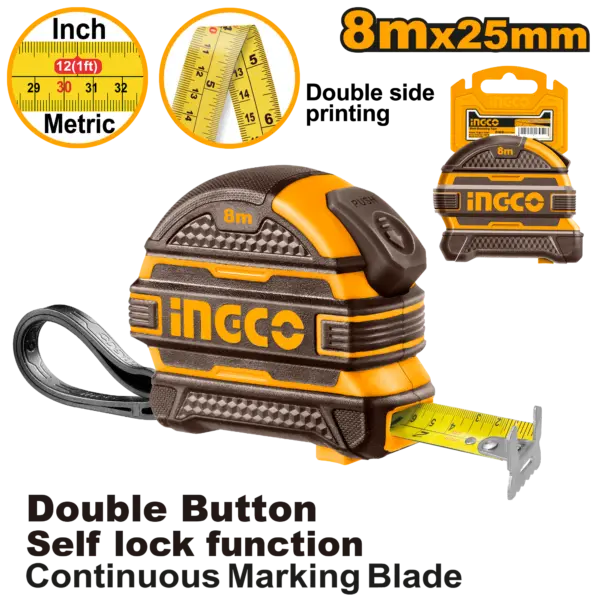 Ingco Steel Measuring Tape [HSMT08825]