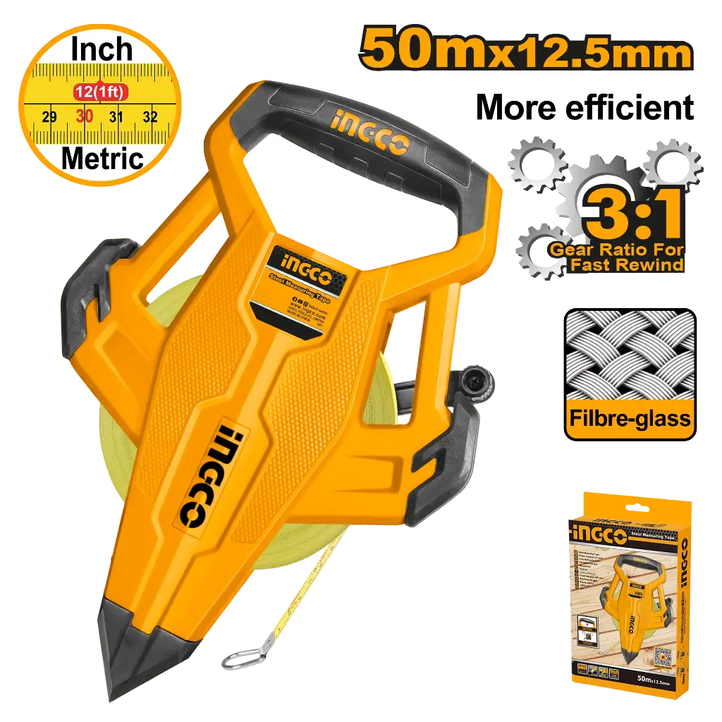[HFMT8350] Ingco Fibreglass Measuring Tape [HFMT8350]