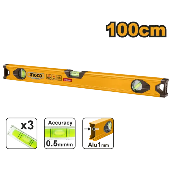 HSL18100 Ingco Spirit Level [HSL18100]