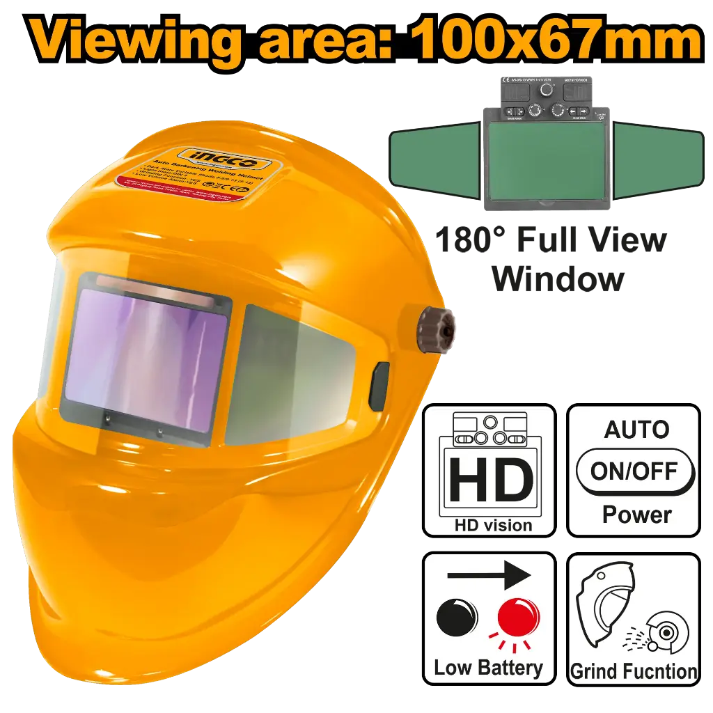 Ingco Auto-Darkening Welding Helmet [AHM006]