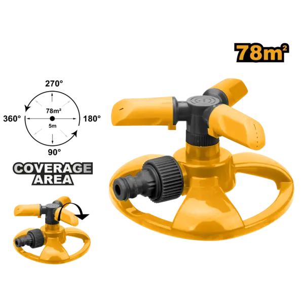 Ingco Plastic 3 Arm Rotatory Sprinkler [HPS23602]