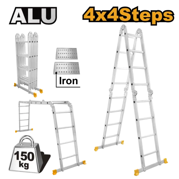 Ingco Multi-Purpose Aluminum Ladder [HLAD04441]