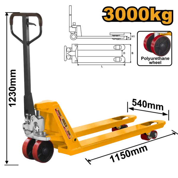 Ingco Hand Pallet Truck [HHPT01301]