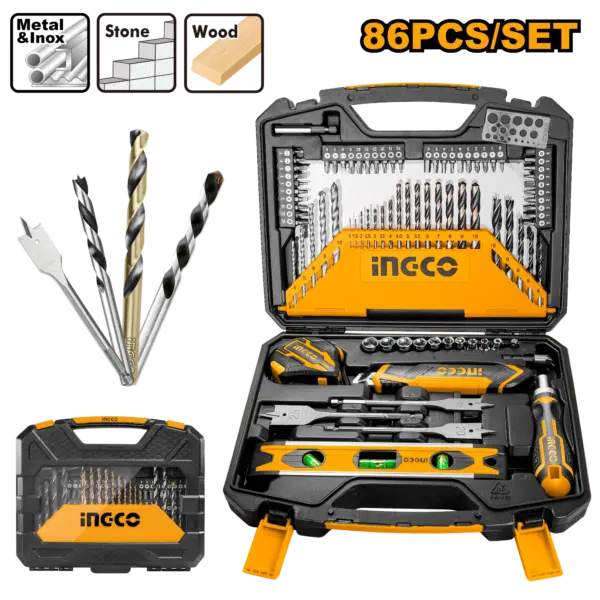 Ingco 86 Pcs Accessories Set - P10 [HKTAC010861]