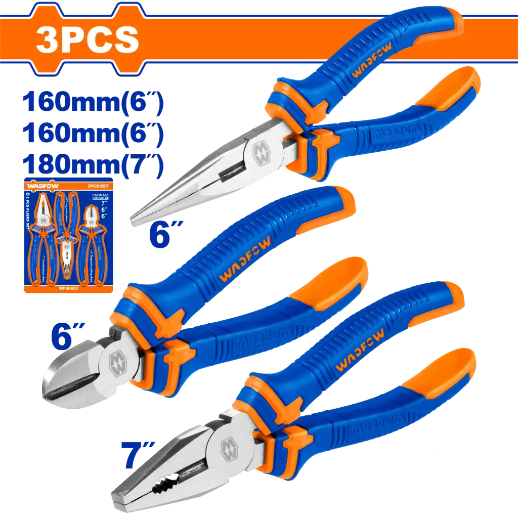 Wadfow 3Pcs Pliers Set [WPS0603]