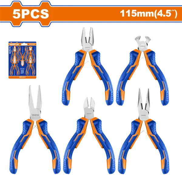 Wadfow 5 Pcs Mini Pliers Set [WPS1615]