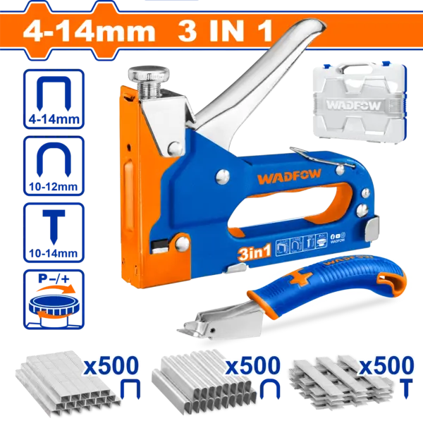 Wadfow 3 In 1 Staple Gun Set [WGU4B06]