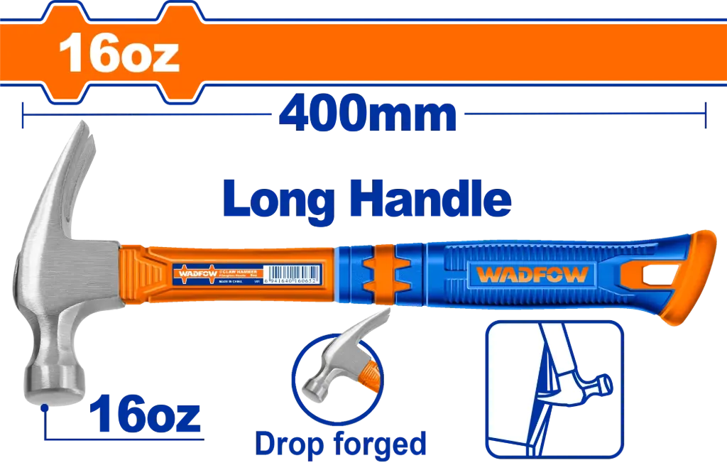 Wadfow Long Handle Claw Hammer [WHM336L]