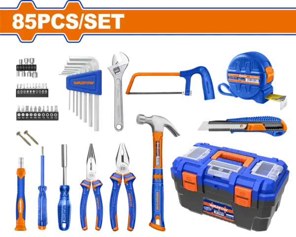 Wadfow 85 Pcs Hand Tools Set [WHS3B85]