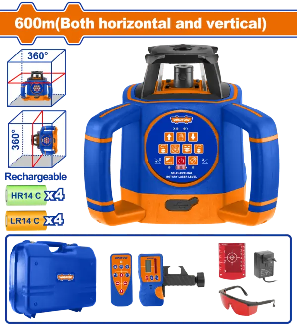 Wadfow Self-Leveling Rotary Laser Level [WLE6B02]