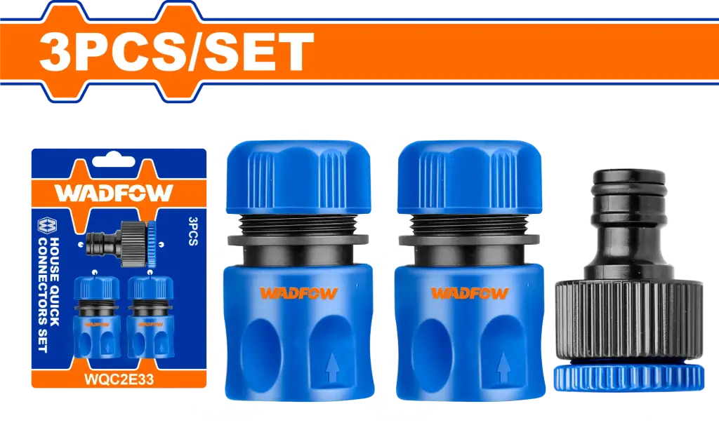 Wadfow 3 Pcs Hose Quick Connectors Set [WQC2E33]