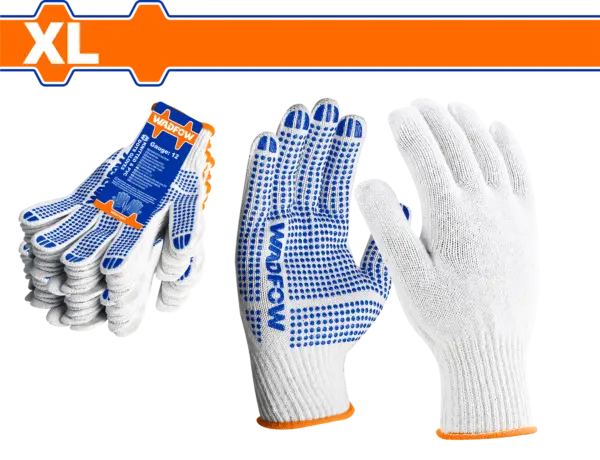 Wadfow Knitted&Pvc Dots Gloves [WKG1801]