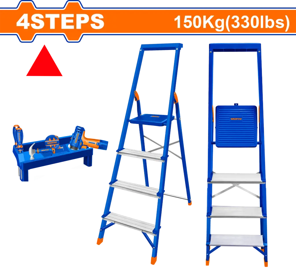 Wadfow Steel & Aluminium Household Ladder-WLD1H04 [WLD1H04]