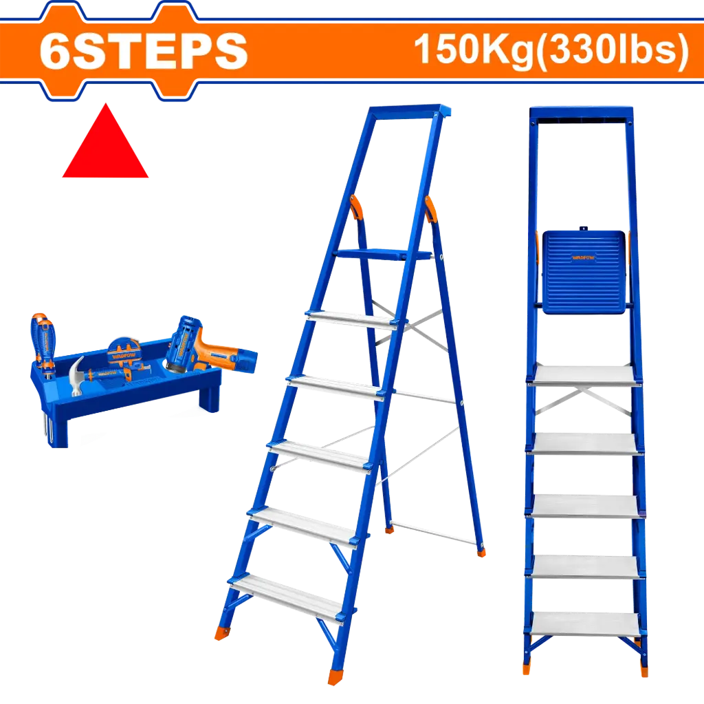 Wadfow Steel & Aluminium Household Ladder-WLD1H06 [WLD1H06]