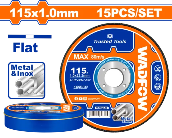 Wadfow Abrasive Metal Cutting Disc Set [WAC2L45]