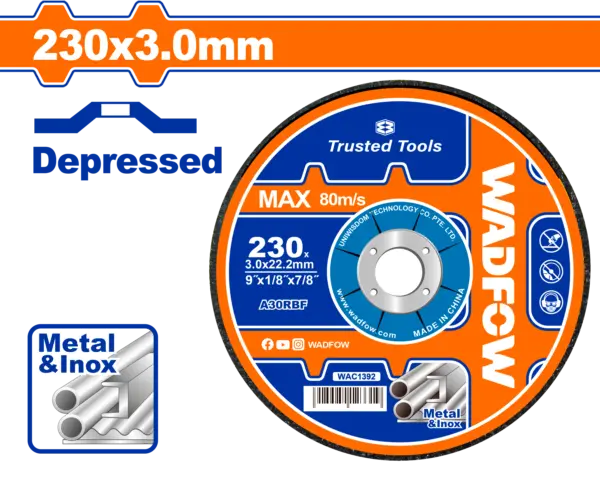 Wadfow Abrasive Metal Cutting Disc [WAC1392]