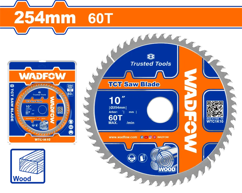Wadfow Tct Saw Blade-WTC1K10 [WTC1K10]