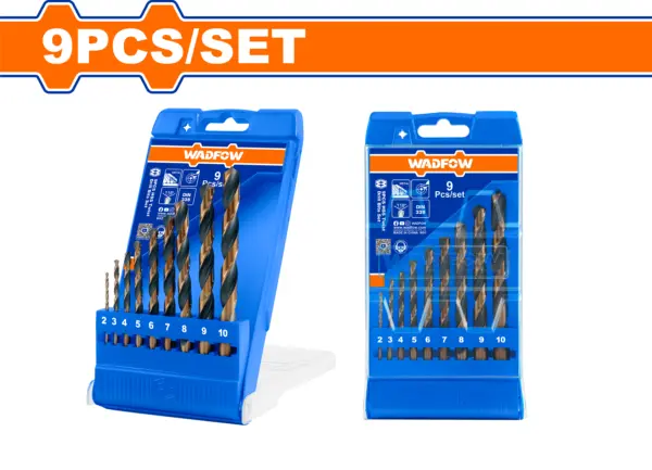 Wadfow 9 Pcs Hss Twist Drill Bits Set [WTD6B02]
