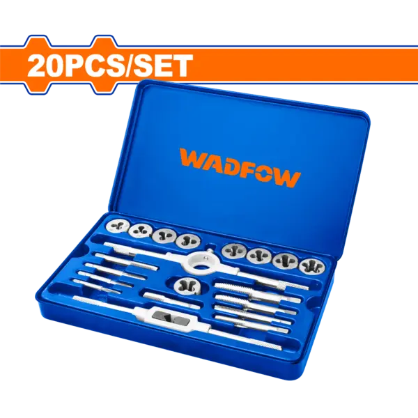 Wadfow 20 Pcs Metric Tap & Die Set [WAJ1L02]