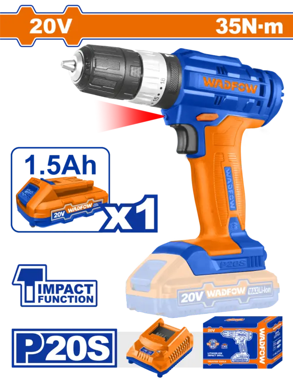 Wadfow Cordless Impact Drill [WCDP521]