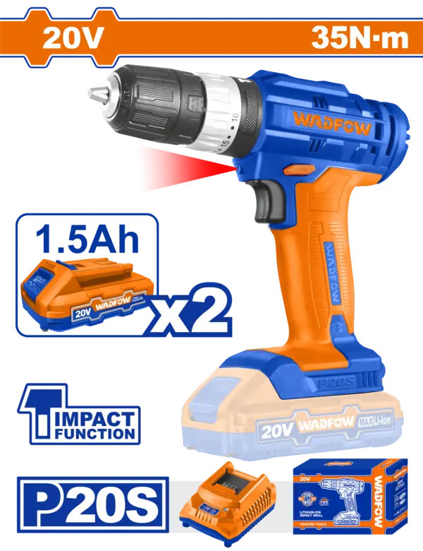 Wadfow Cordless Impact Drill [WCDP522]