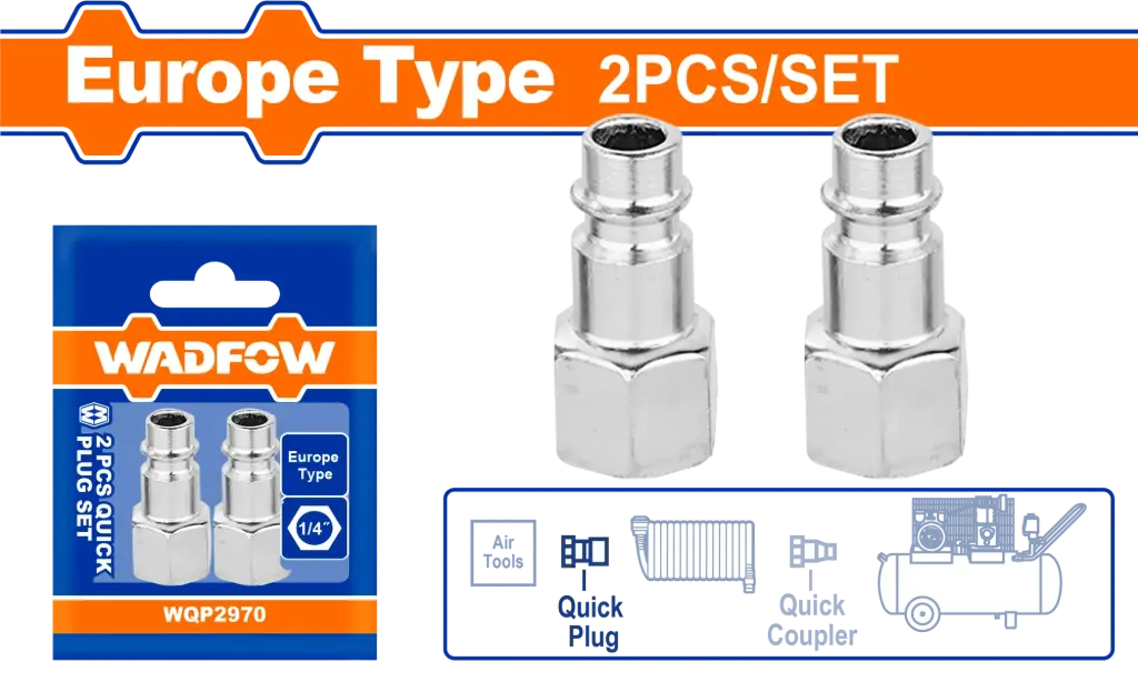 Wadfow 2 Pcs Quick Plug Set [WQP2970]