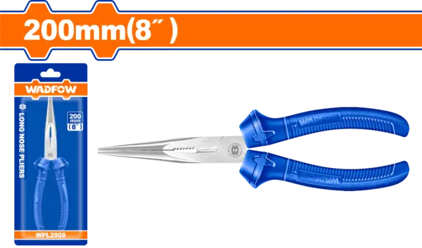 Wadfow Wadfow Long Nose Pliers 8" - Plastic - P6C60 [WPL2928]