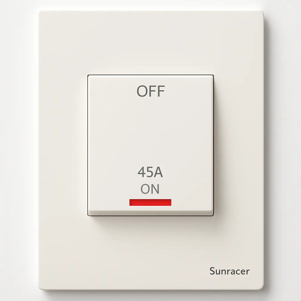 Sunracer 1Gang 45A Dp Switch With Indicator