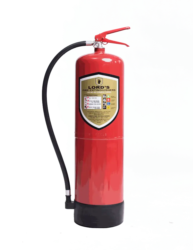 [FIR-07057] Lords 90% Dry Powder Fire Extinguisher 12Kg ( EN3-BSI EN615 Approved ISO 9001 Certified )