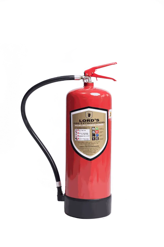 Lords 90% Dry Powder Fire Extinguisher 9Kg ( EN3-BSI EN615 Approved ISO 9001 Certified )