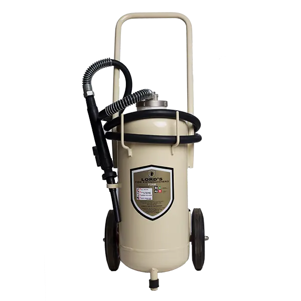 Lords Foam Trolley Fire Extinguisher 25Ltr UL 162 FM 5130 Fomtec BSI Approved (ISO 9001 Certified )