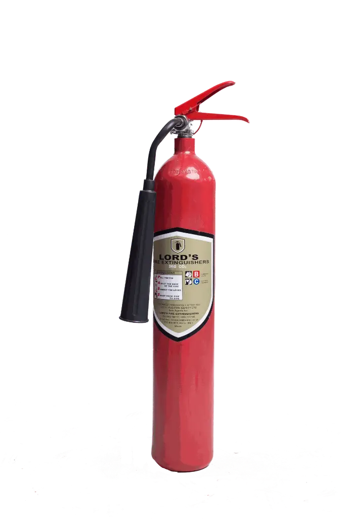 [FIR-07075] Lords Co2 Fire Extinguisher 3Kg ( EN3-BSI Approved ISO 9001 Certified )