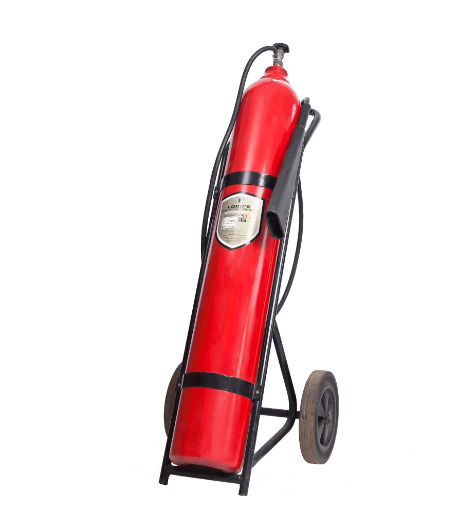 Lords Co2 Trolley Fire Extinguisher 25Kg ( EN3-BSI Approved ISO 9001 Certified )