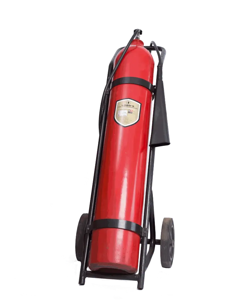 [FIR-07078] Lords Co2 Trolley Fire Extinguisher 45Kg ( EN3-BSI Approved ISO 9001 Certified )
