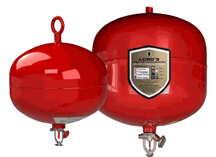 Lords 90% Dry Powder Automatic Fire Extinguisher 6Kg ( EN3-BSI EN615 Approved ISO 9001 Certified )