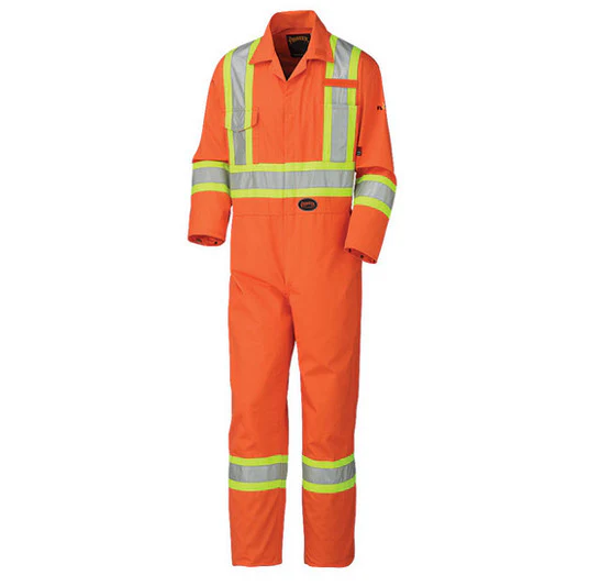 Invicto Coverall Anti Flame 190-200 Gsm 100% Cotton With Reflective Tape M (Made In Pakistan)