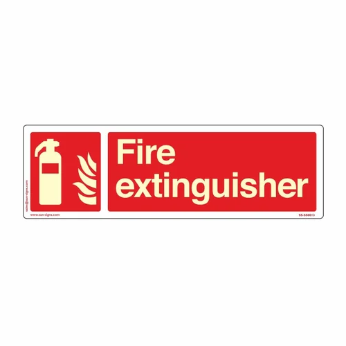 Fire Extinguisher Sign Rectangular