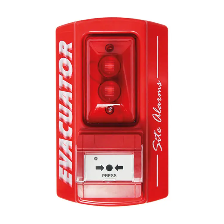 Evacuator Site Master Alarm With Break Glass Activation