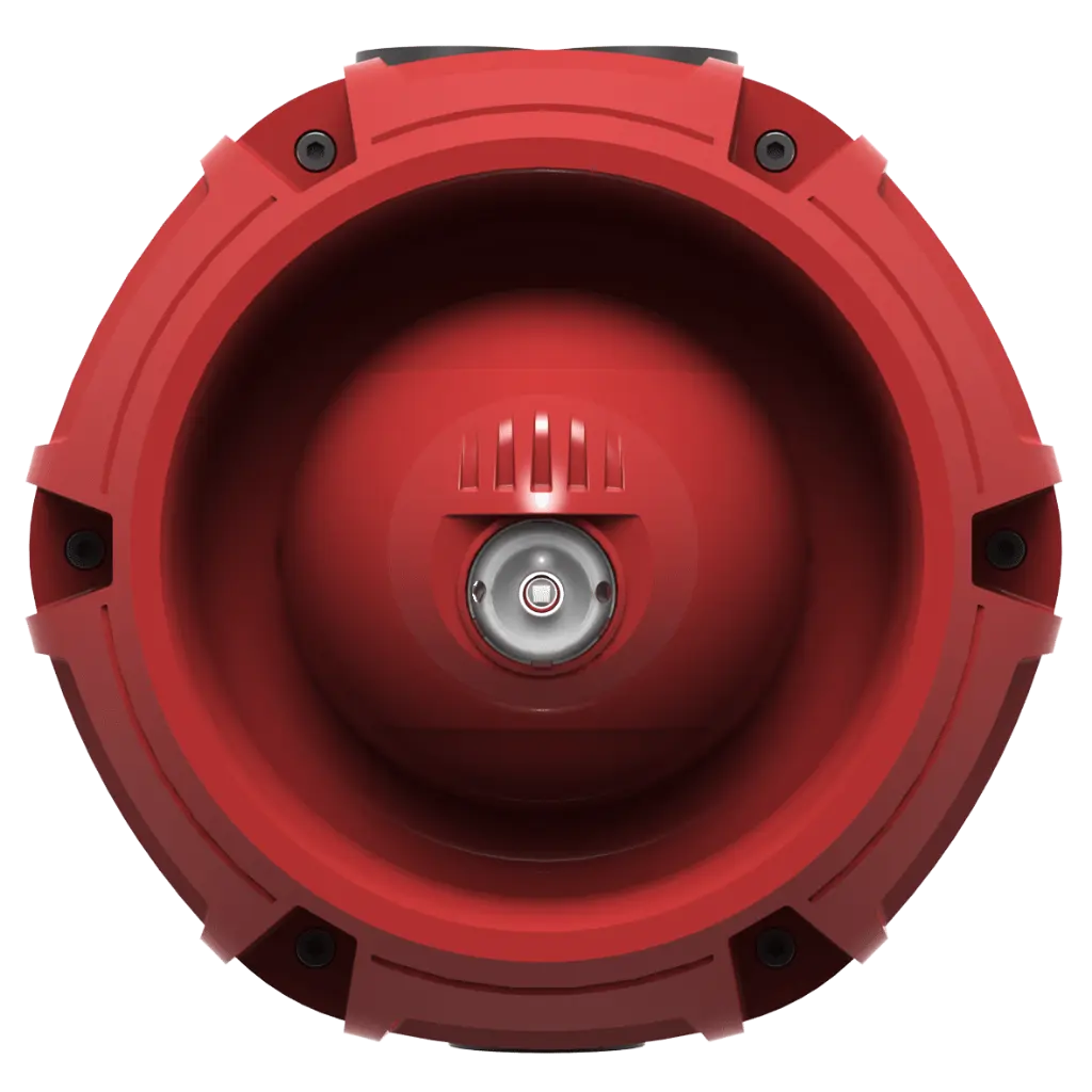 Zeta Addressable Raptor Sounder Beacon, Red Plastic, White Flash [42-637 ZRAPB/R]