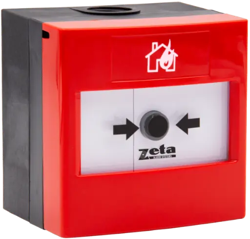 [43-622 ZT-CP3/AD/WP] [43-622 ZT-CP3/AD/WP] Zeta Addressable Weatherproof Manual Call Point (Surface Mount Only)