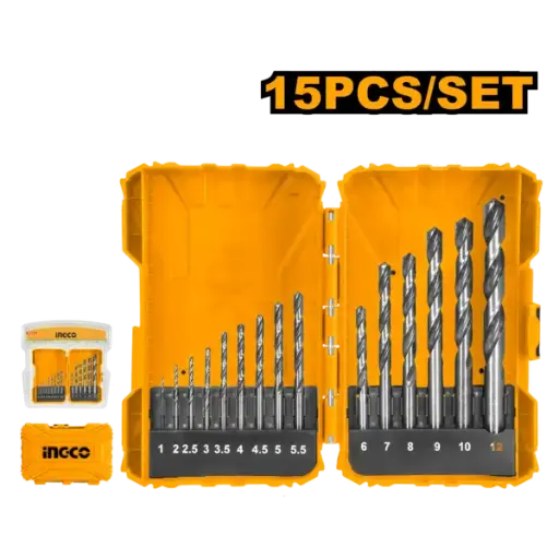 [AKDL51501] Ingco 15 Pcs HSS Drill Bits Set - AKDL51501 [AKDL51501]